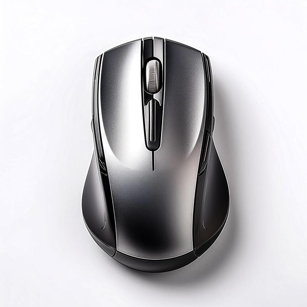 computer mouse isolated on white background photo