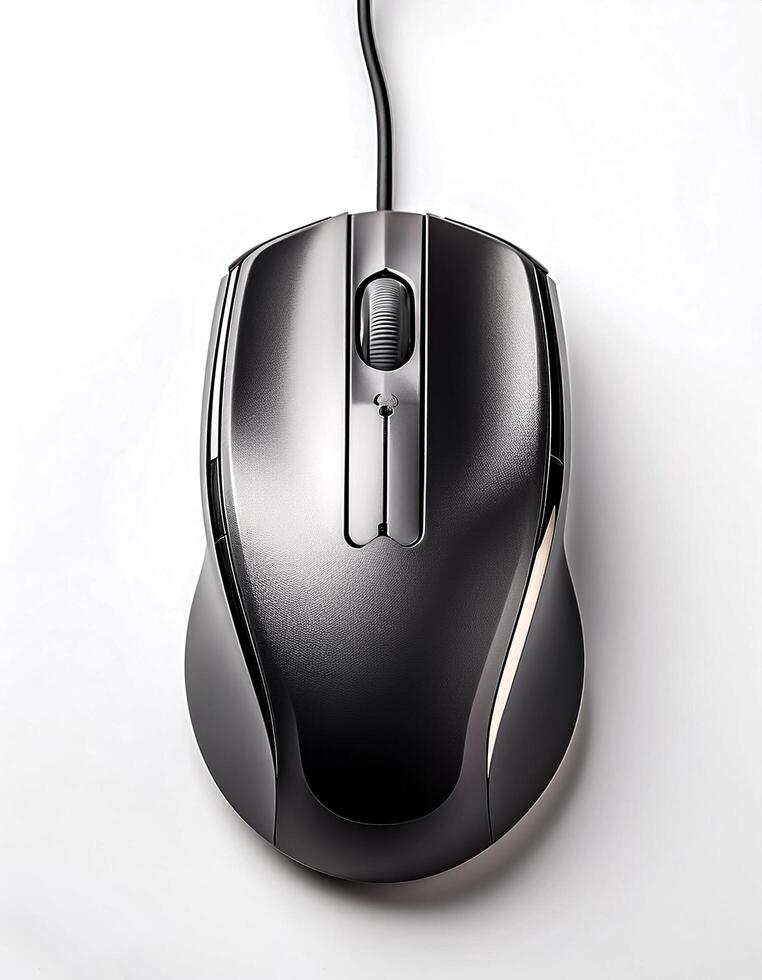 computer mouse isolated on white background photo