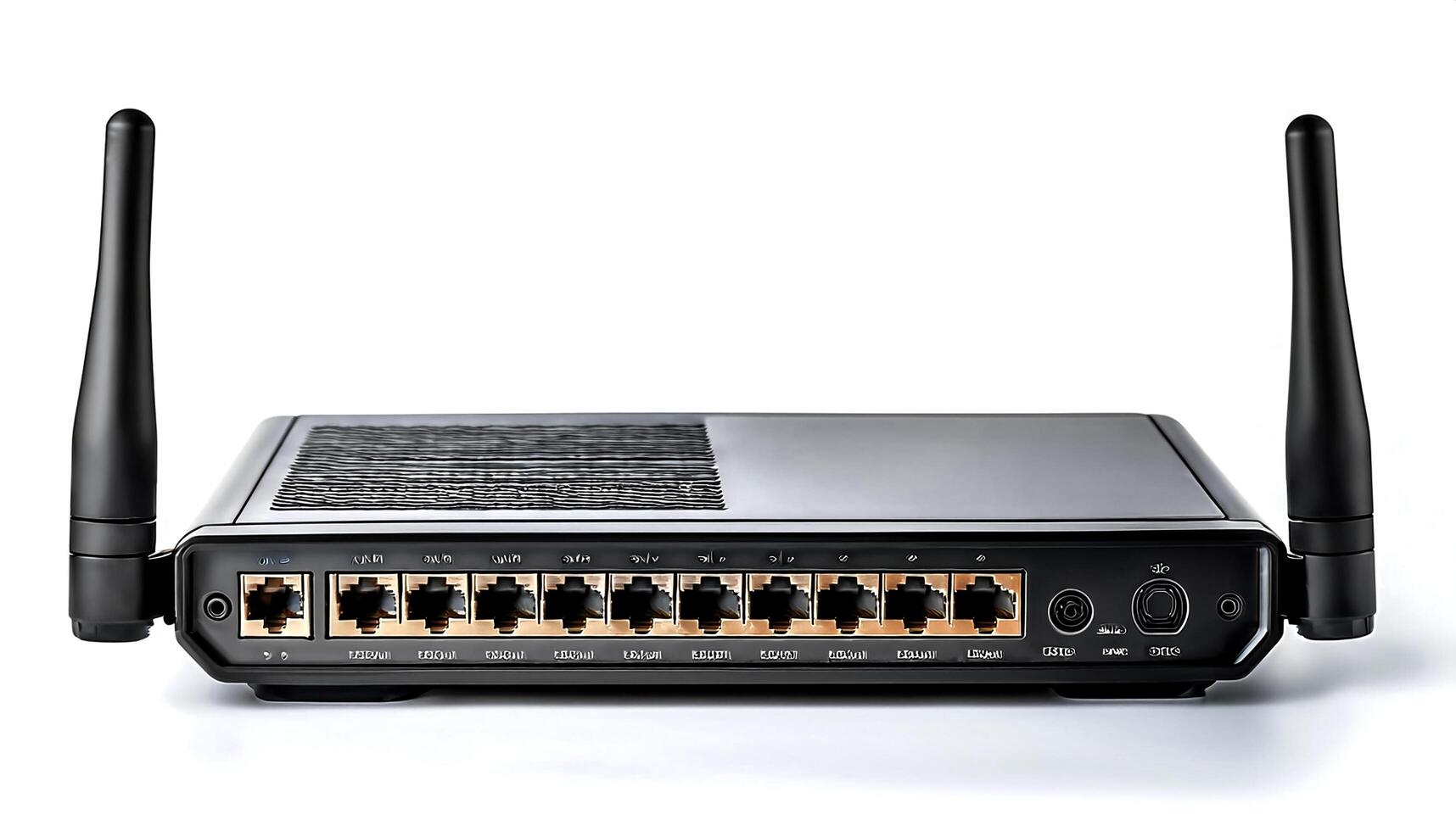 router isolated on white background photo