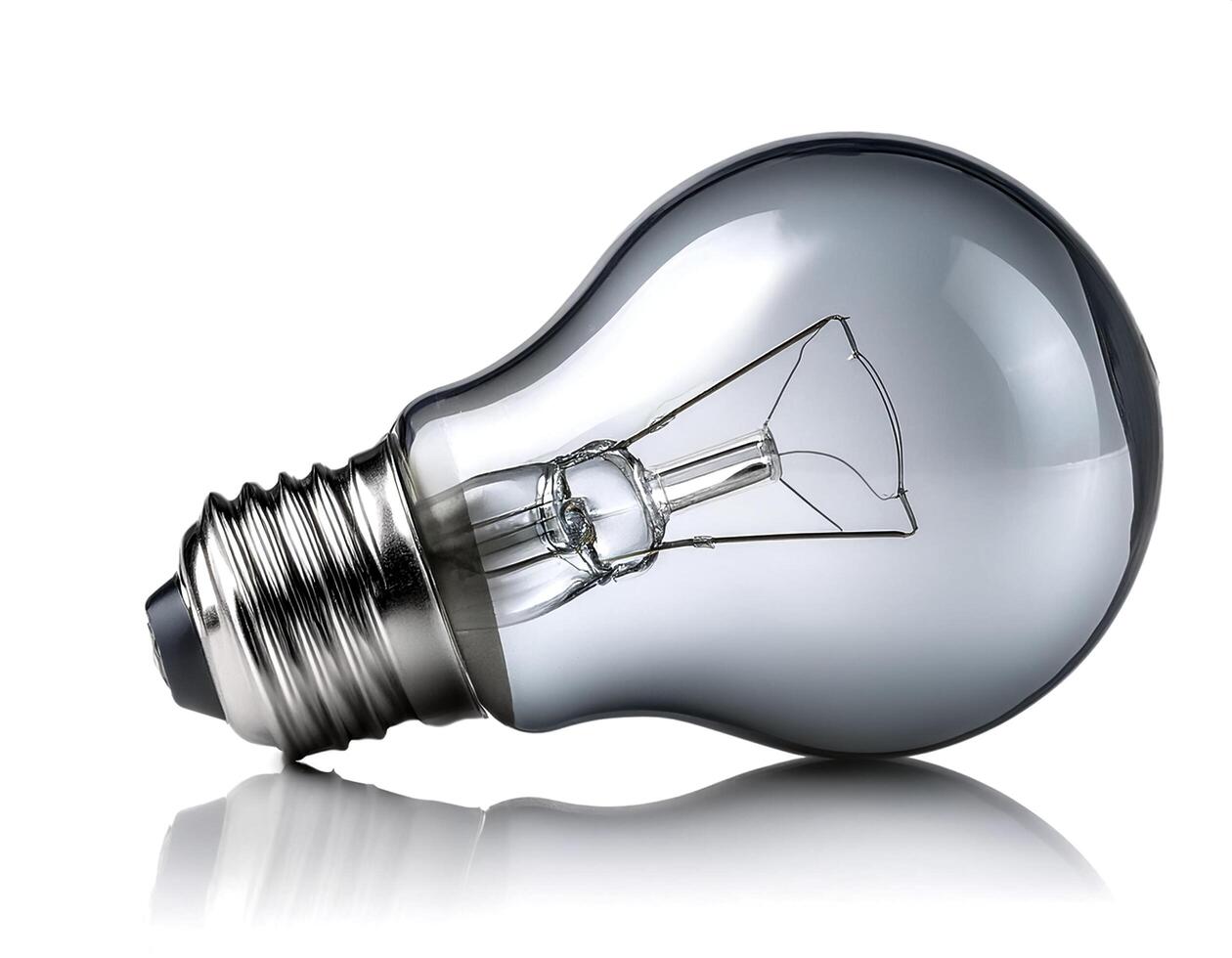 lightbulb isolated on white background photo