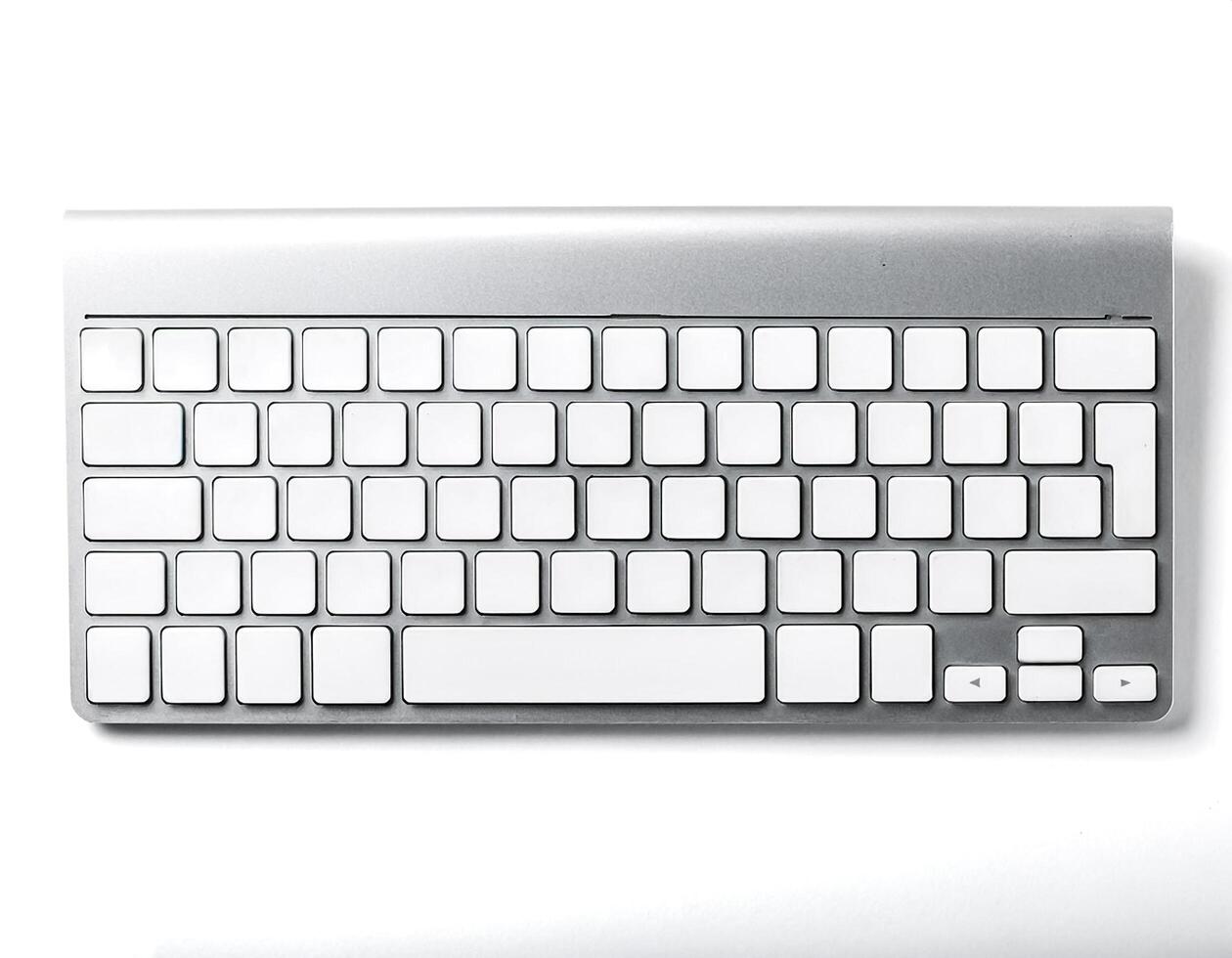computer keyboard isolated on white background photo