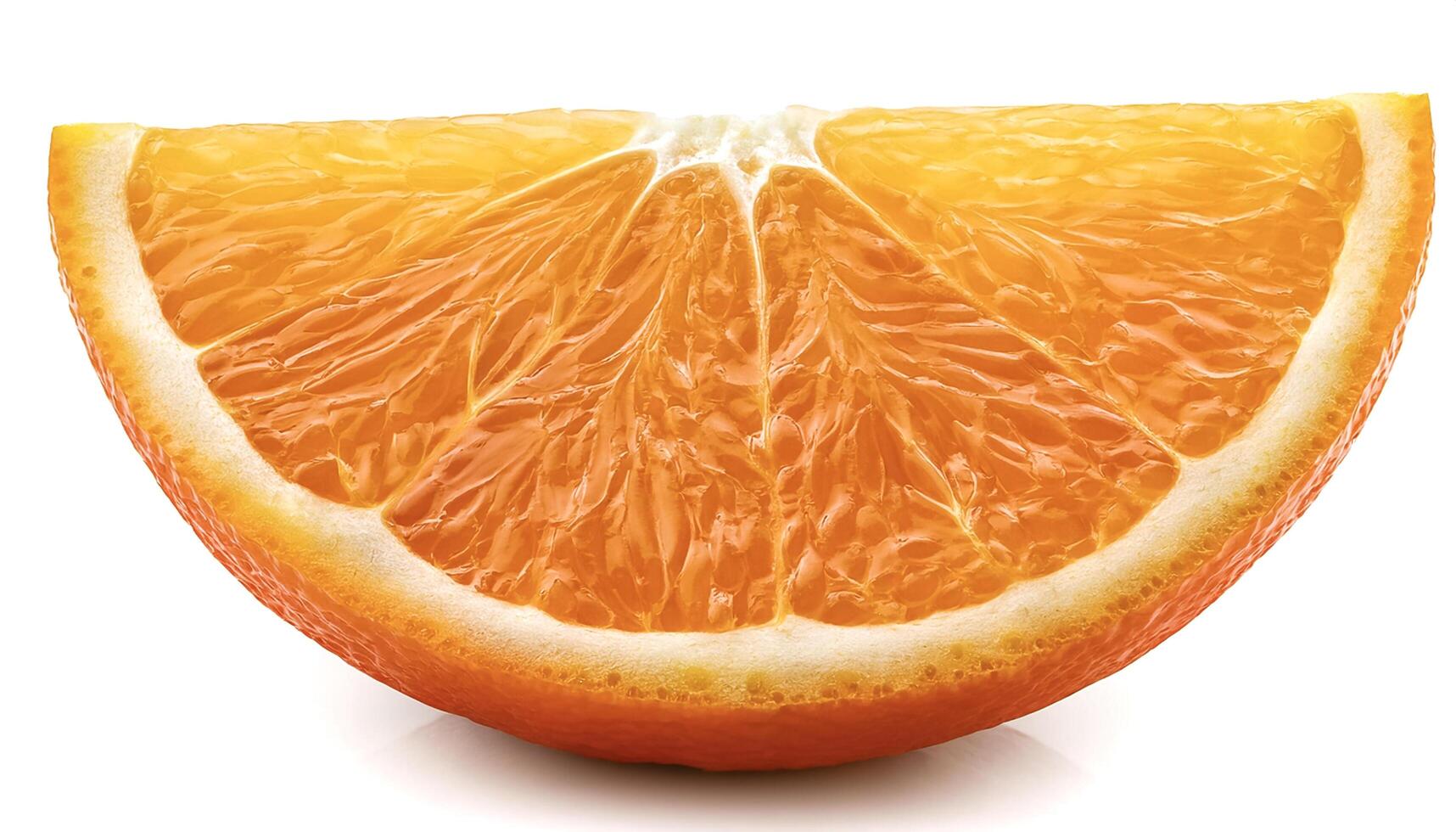 orange slice Isolated on white background photo