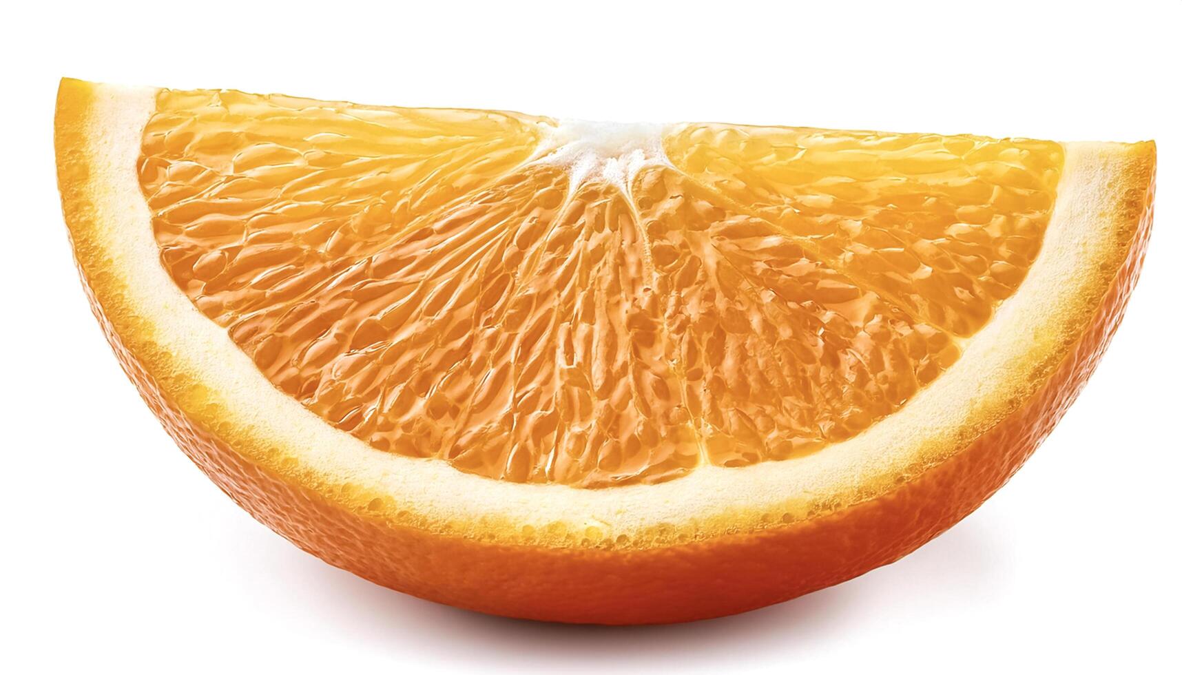 orange slice Isolated on white background photo