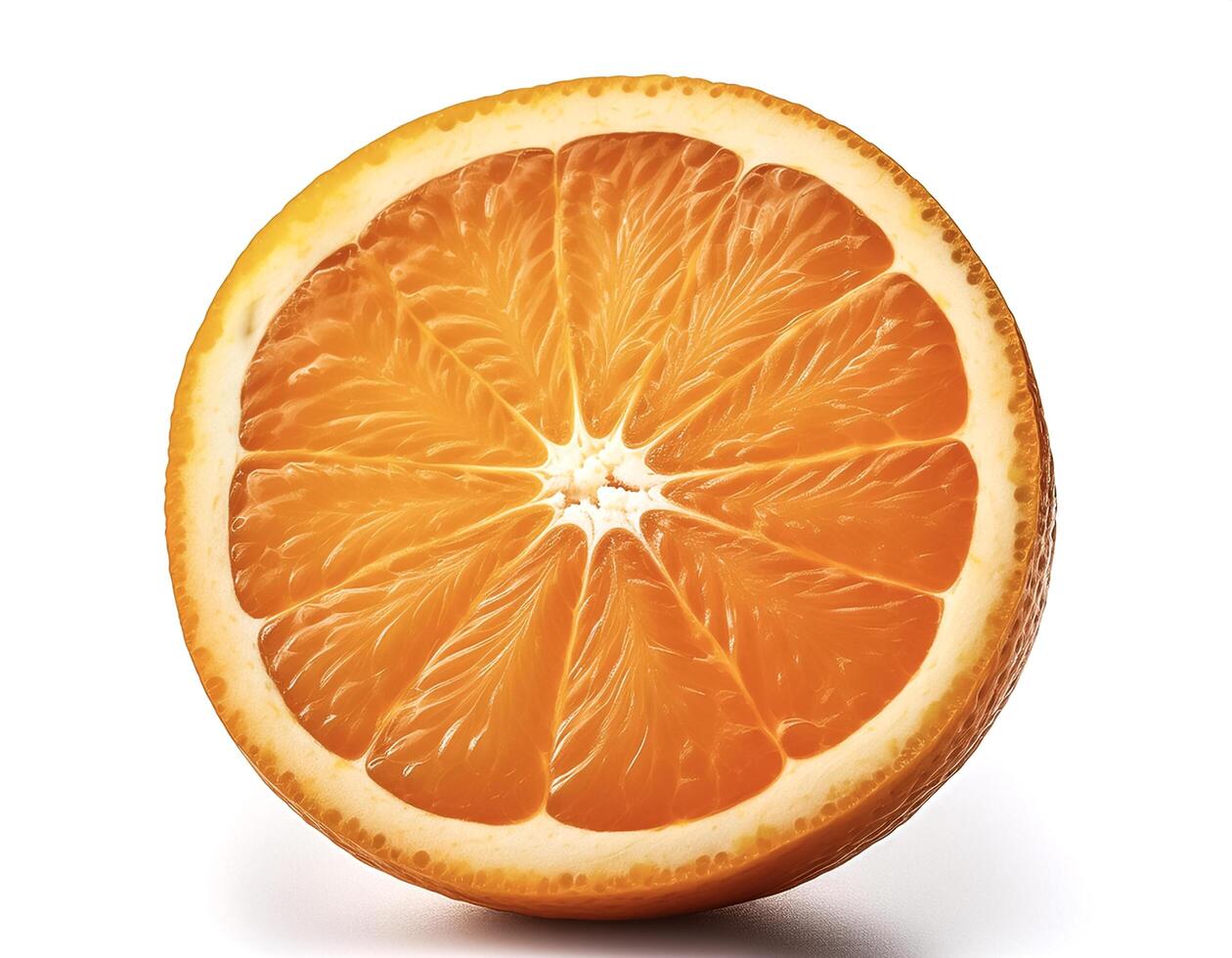 orange slice Isolated on white background photo