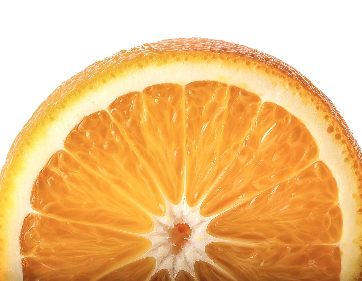 orange slice Isolated on white background photo