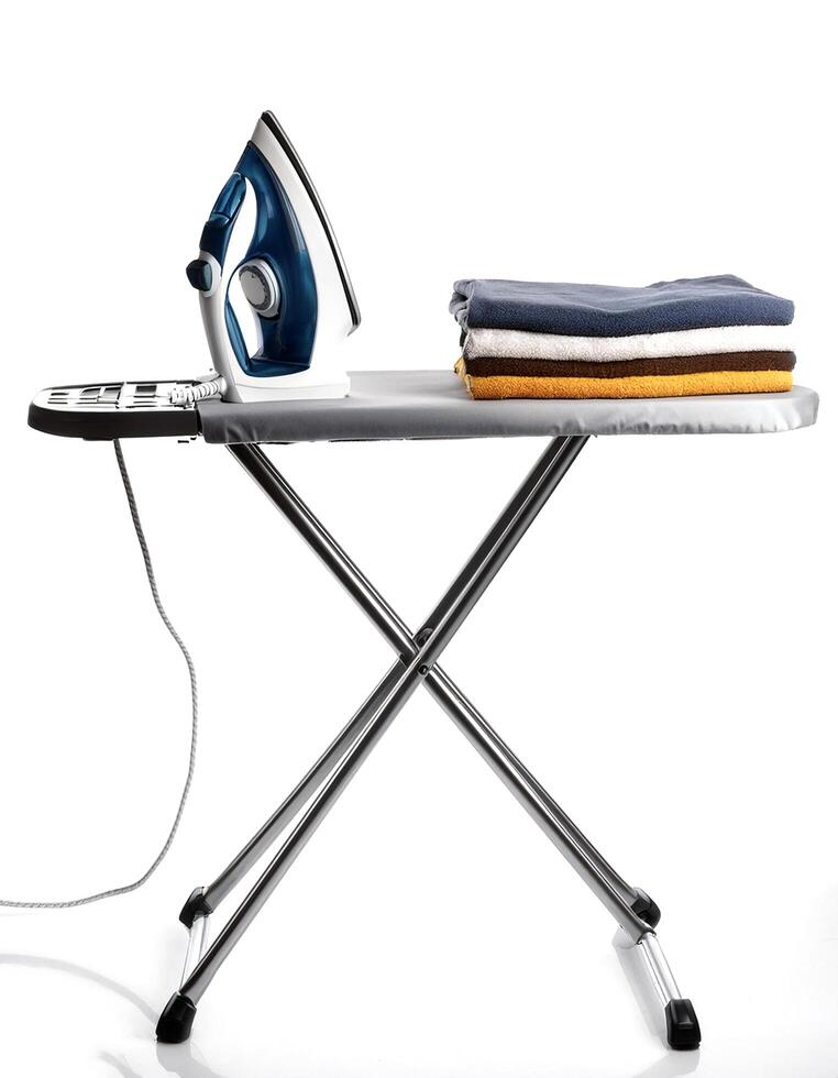 ironing board isolated on white background photo