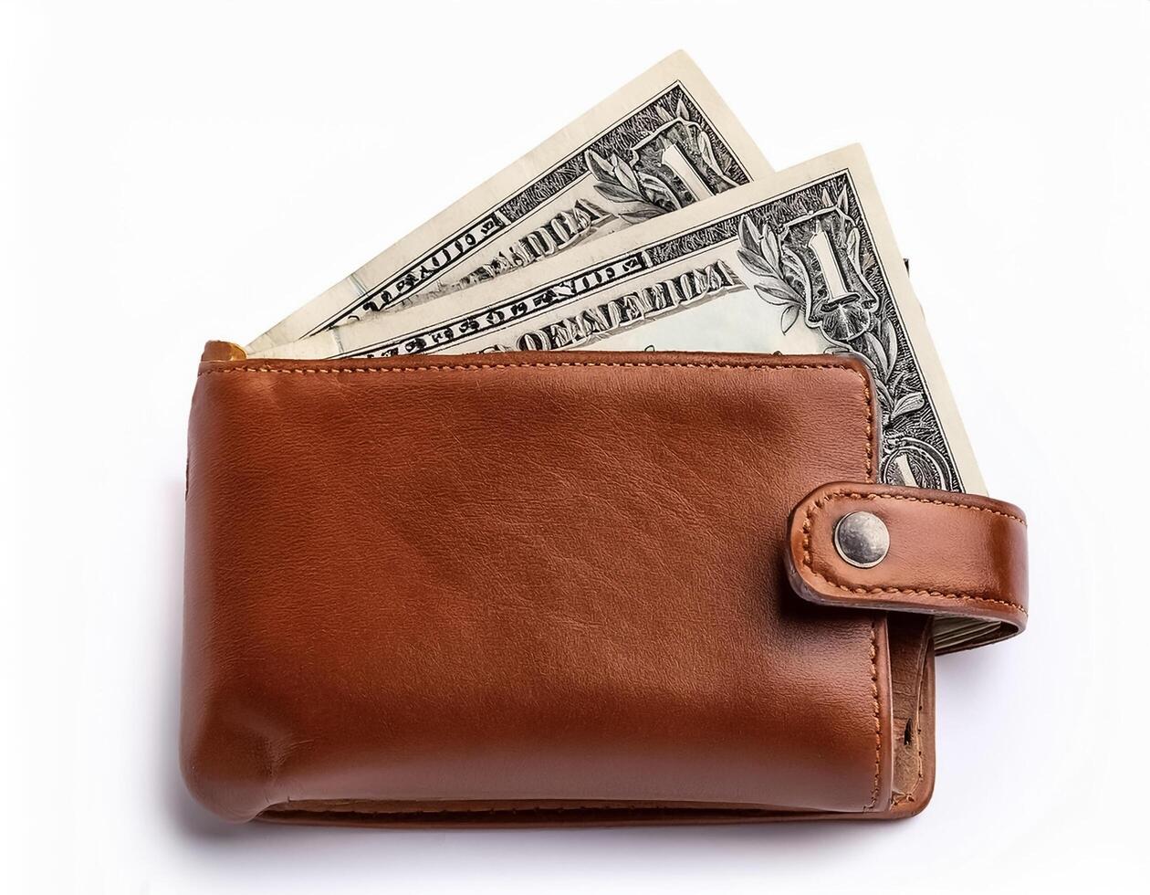 wallet isolated on white background photo