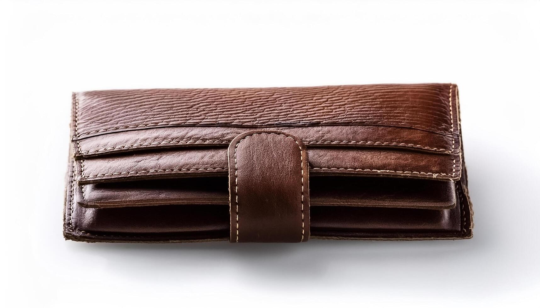 wallet isolated on white background photo