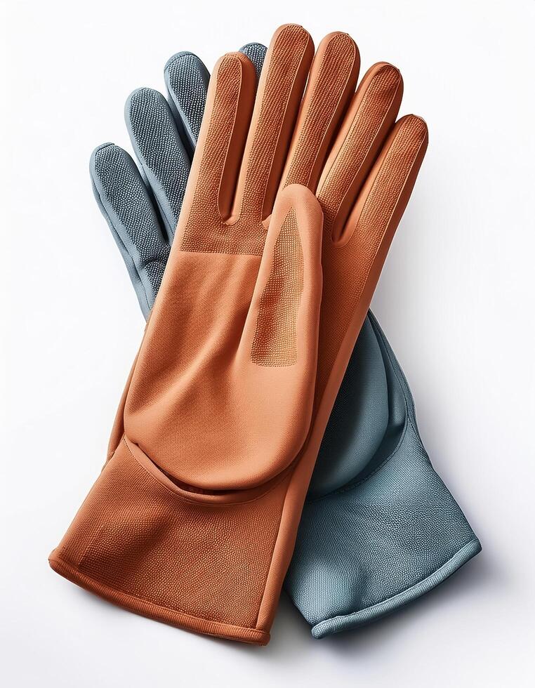gloves isolated on white background photo