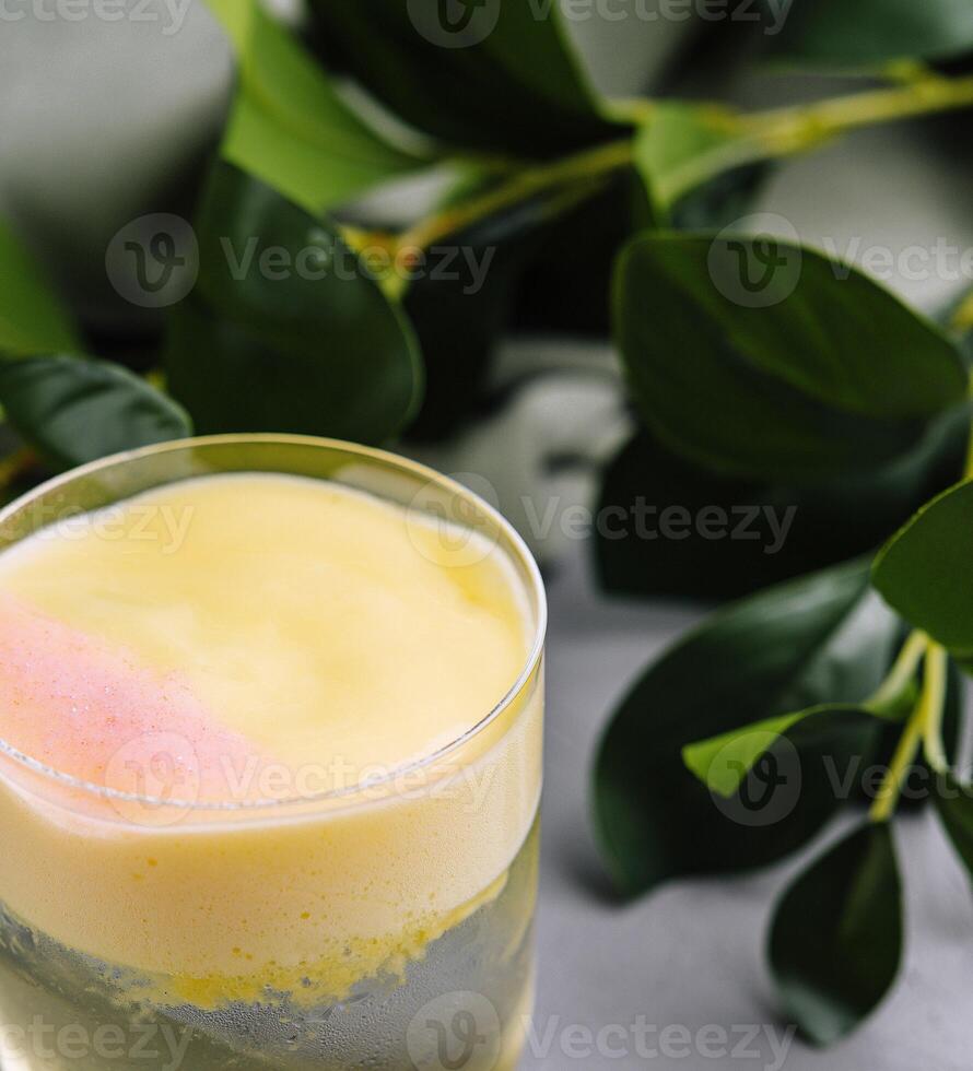 Refreshing citrus cocktail with elegant garnish photo
