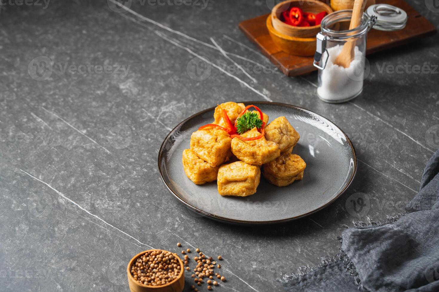 Crispy salt and pepper Tofu photo