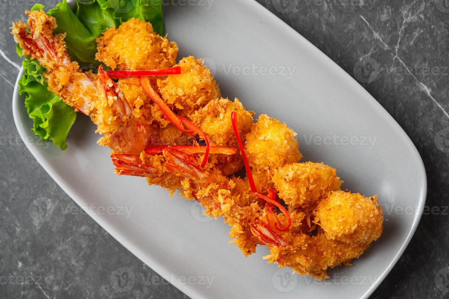 Crispy fried shrimp photo