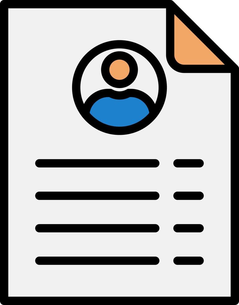 Employment Line Filled Icon vector