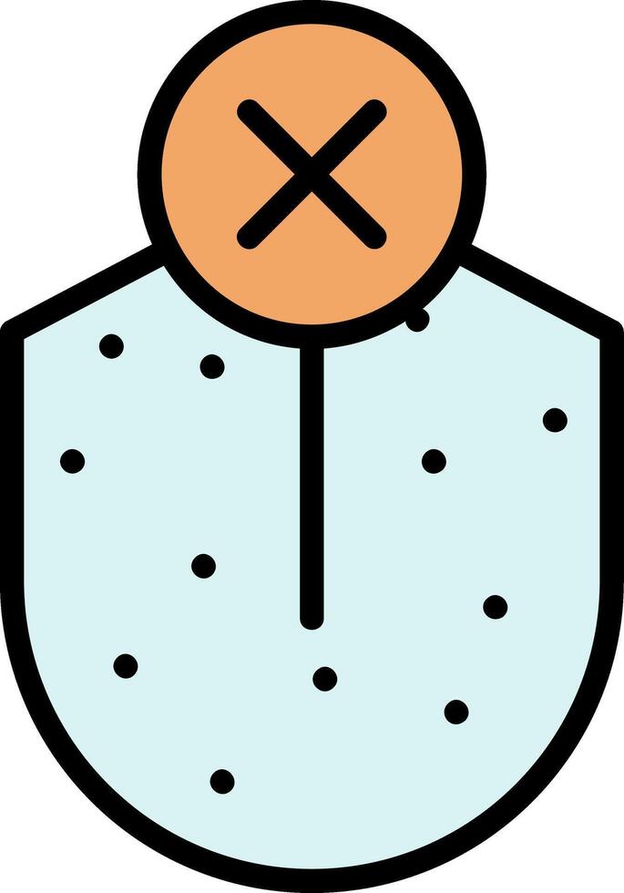 Loss Sense Of Taste Line Filled Icon vector