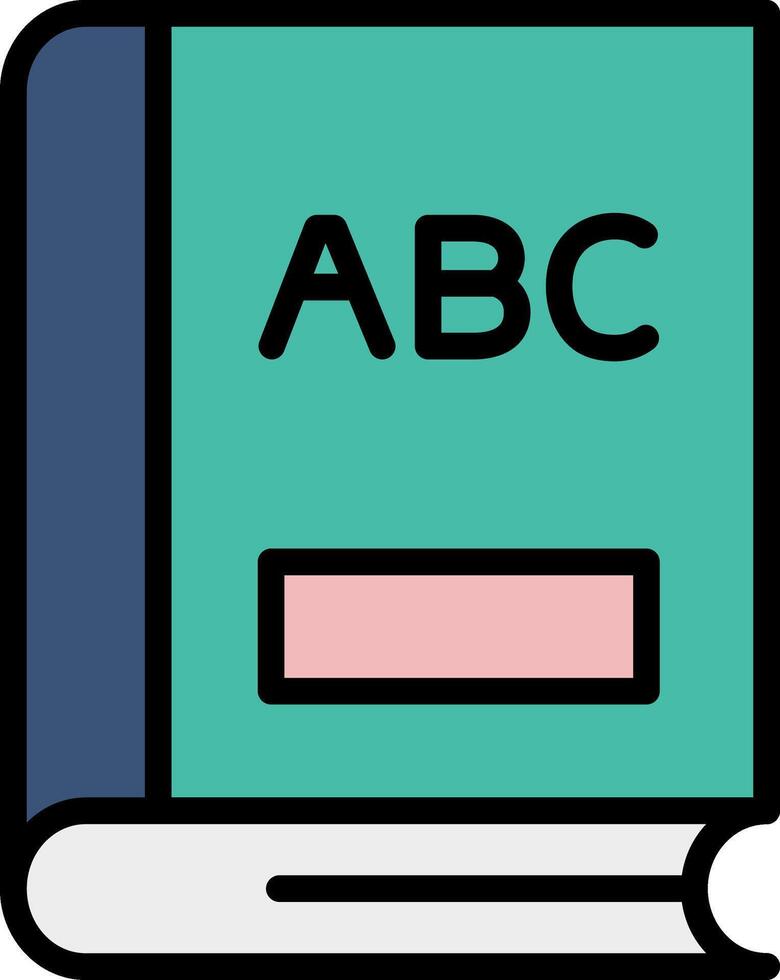 Alphabet Line Filled Icon vector
