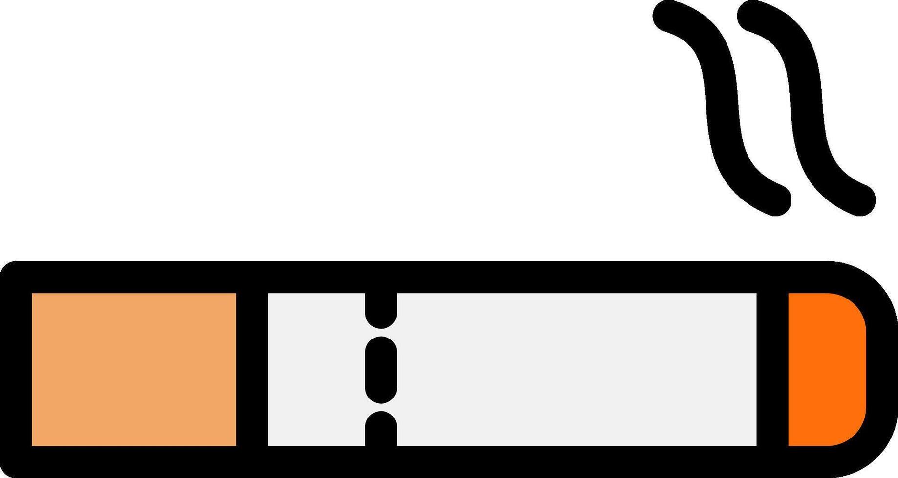 Smoking Line Filled Icon vector