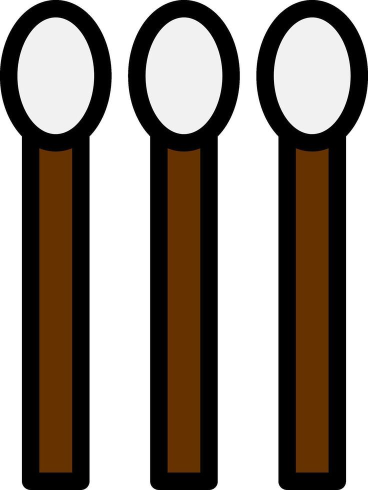 Match Line Filled Icon vector
