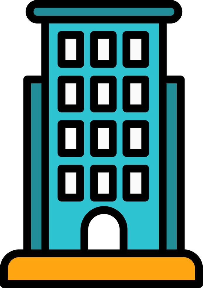 Structure Line Filled Icon vector