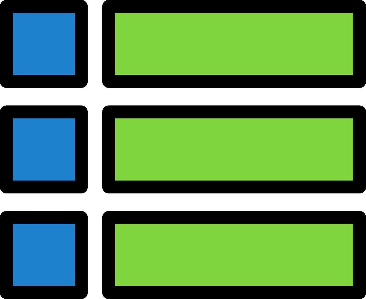 Menu Line Filled Icon vector