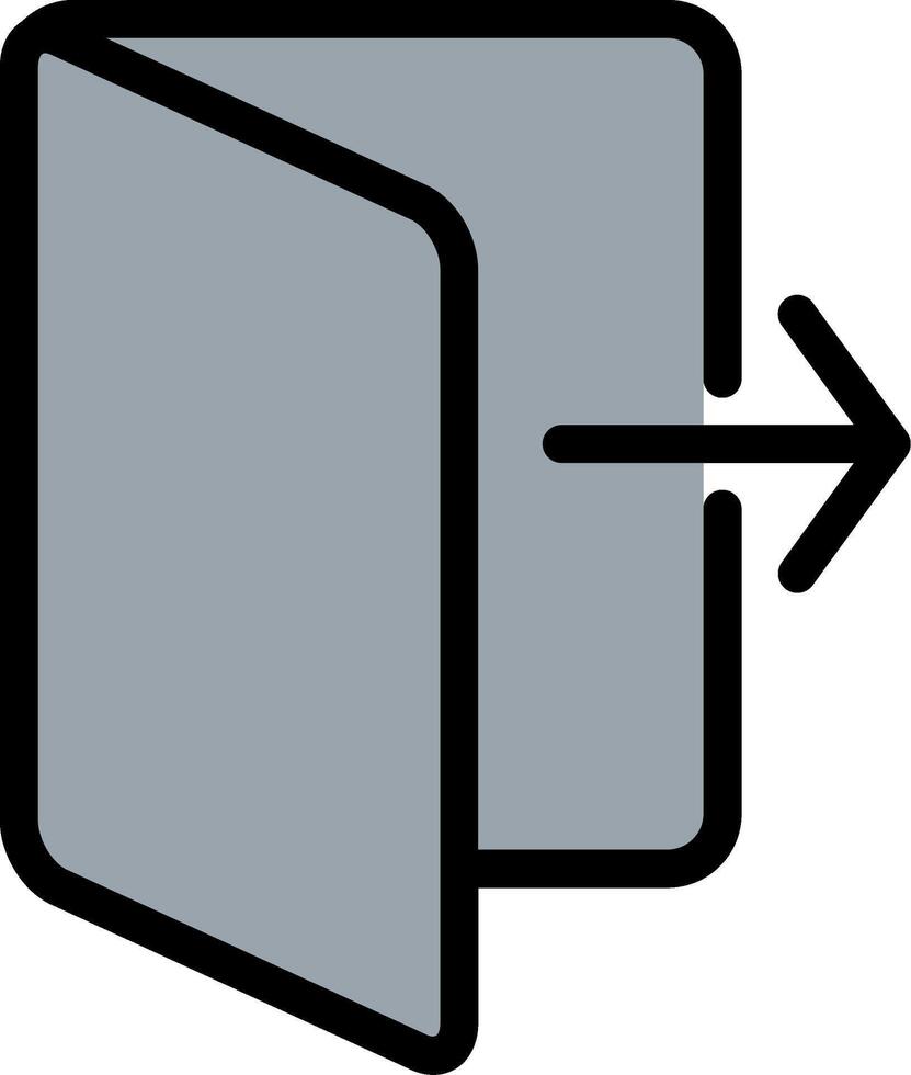 Do Not Go Out Line Filled Icon vector