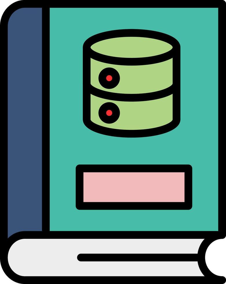 Server Line Filled Icon vector