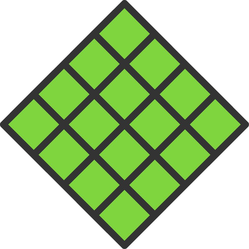 Tiles Line Filled Icon vector