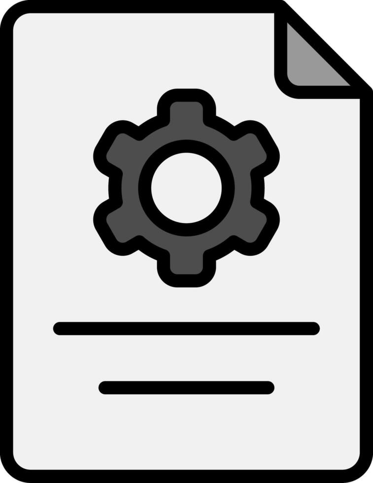 Paper Line Filled Icon vector