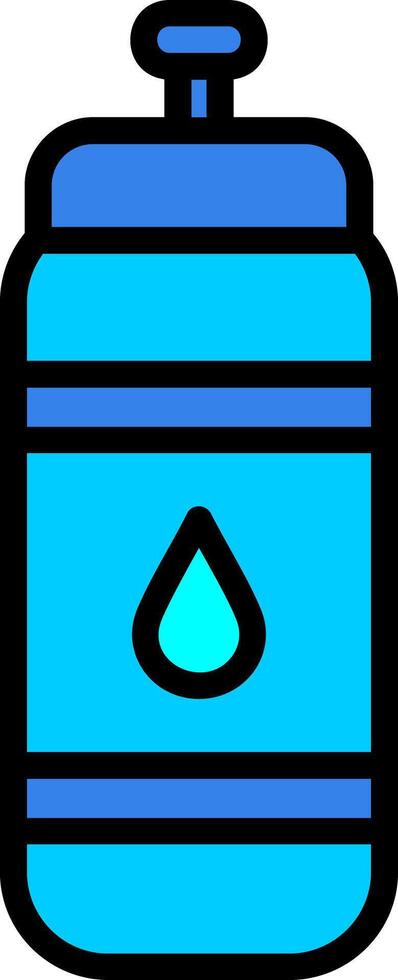 Water Bottle Line Filled Icon vector