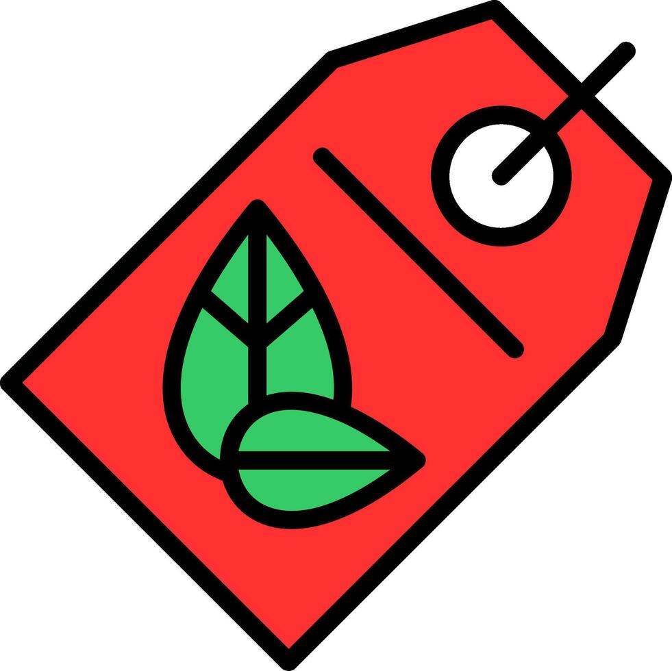 Eco Line Filled Icon vector