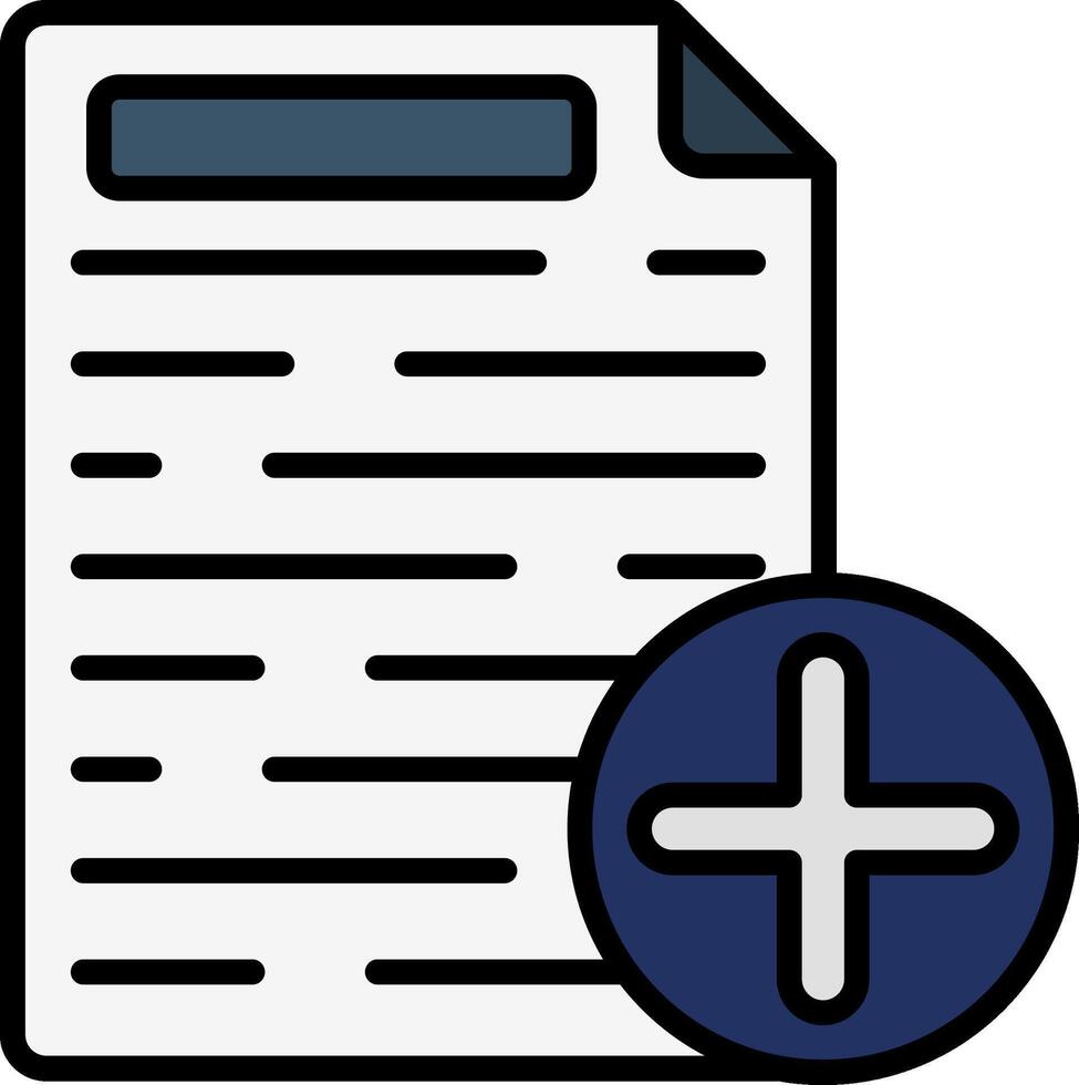 Create Line Filled Icon vector