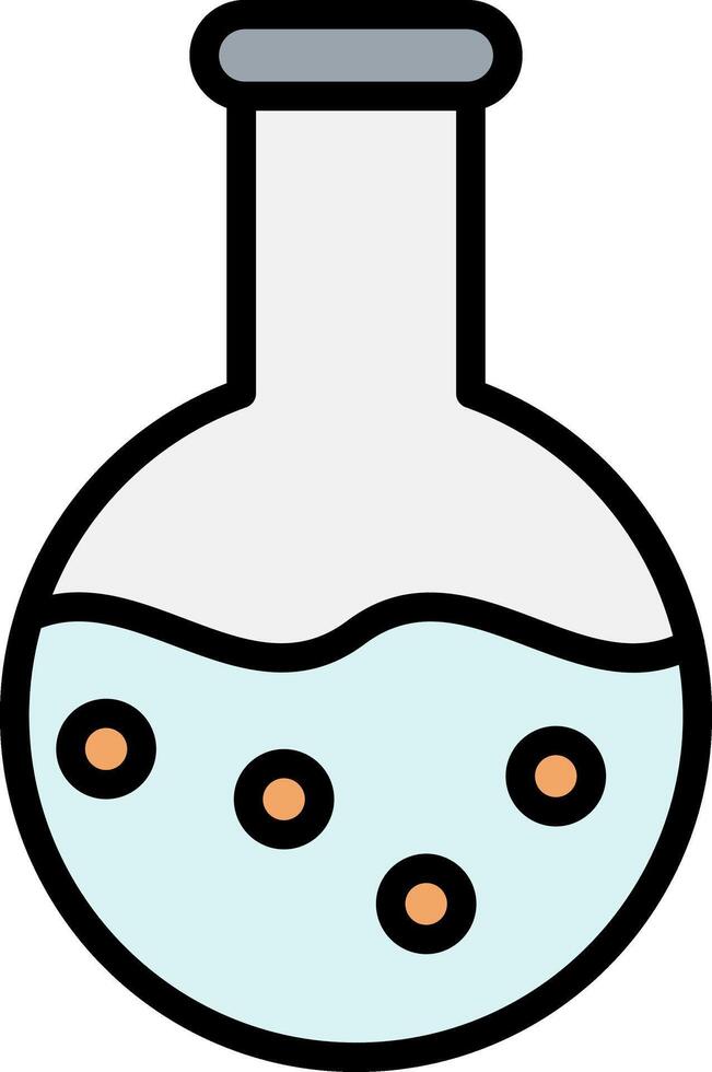 Flask Line Filled Icon vector