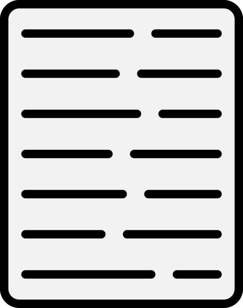 Test Line Filled Icon vector