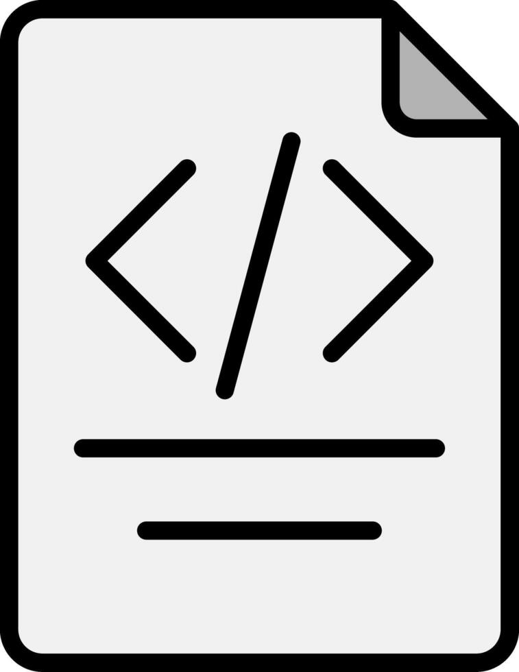 Paper Line Filled Icon vector