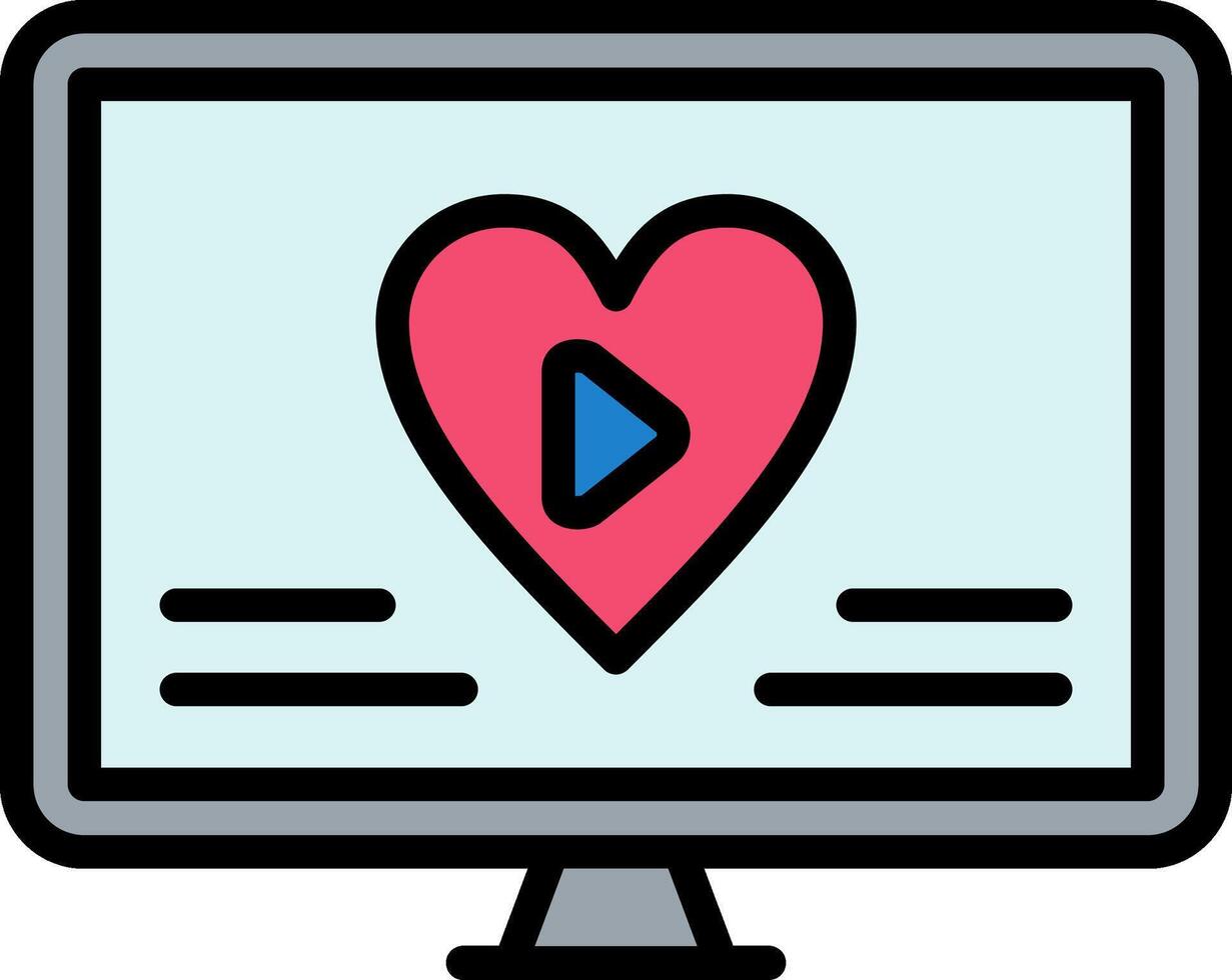 Wedding Line Filled Icon vector