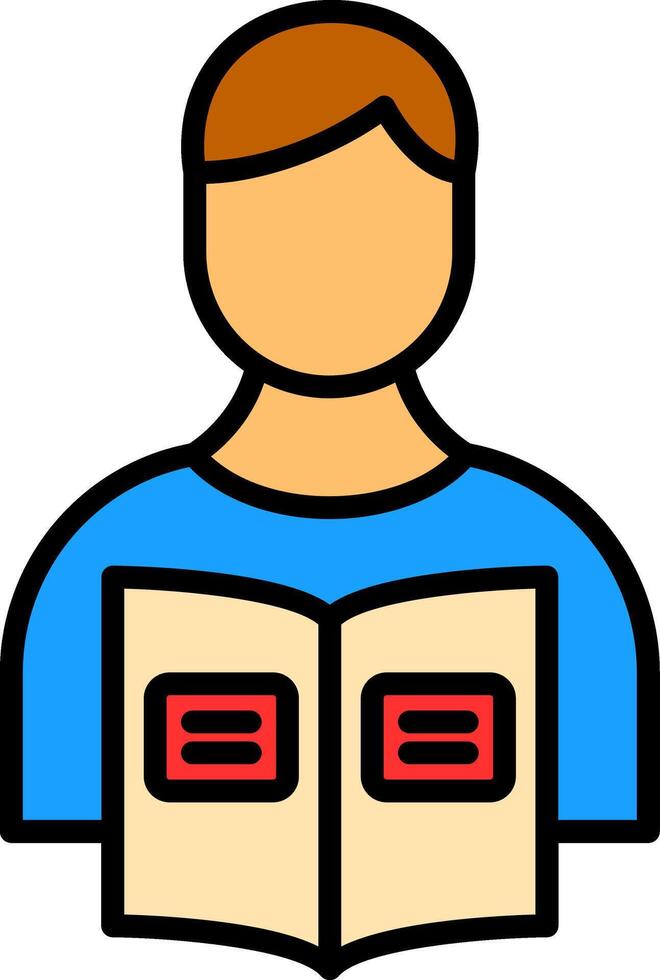 Homework Line Filled Icon vector