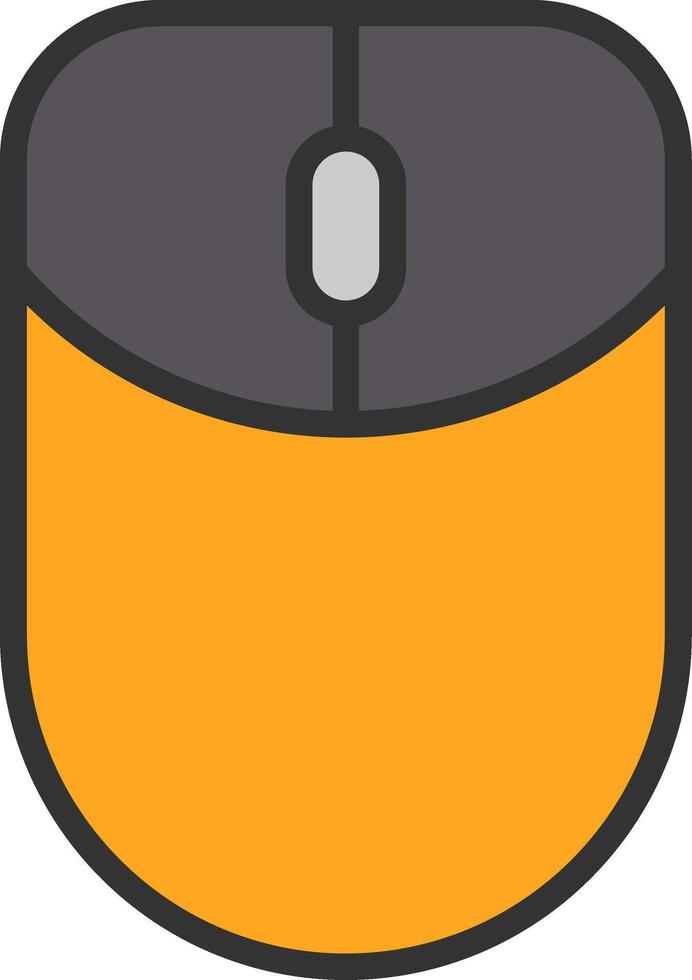 Mouse Line Filled Icon vector