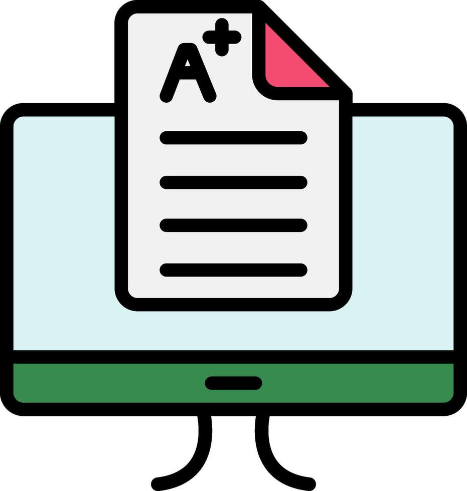 Score Line Filled Icon vector