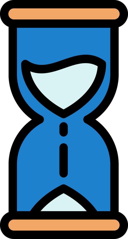 Hourglass Line Filled Icon vector