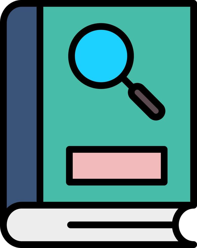 Search Line Filled Icon vector