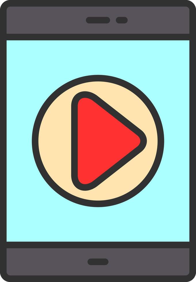 Tutorial Line Filled Icon vector