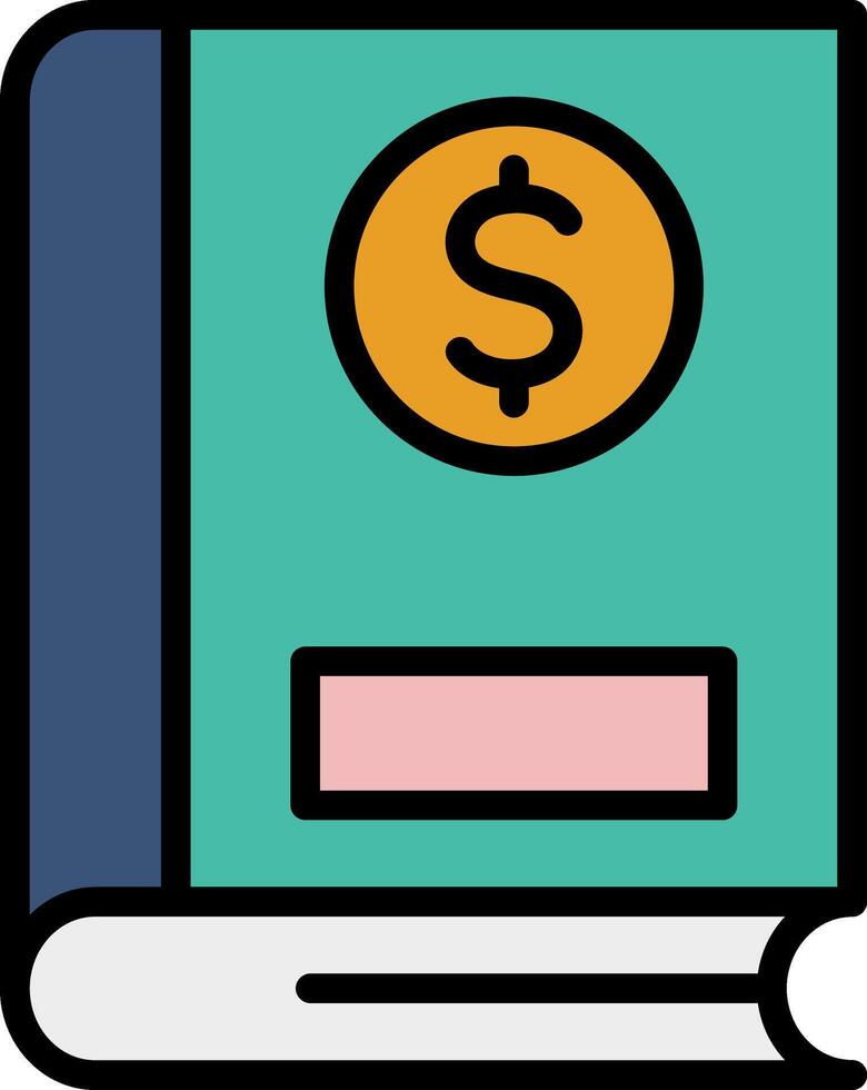 finance Line Filled Icon vector