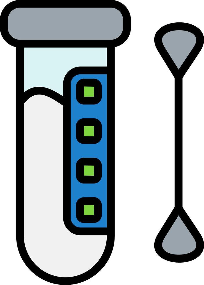 Test Line Filled Icon vector