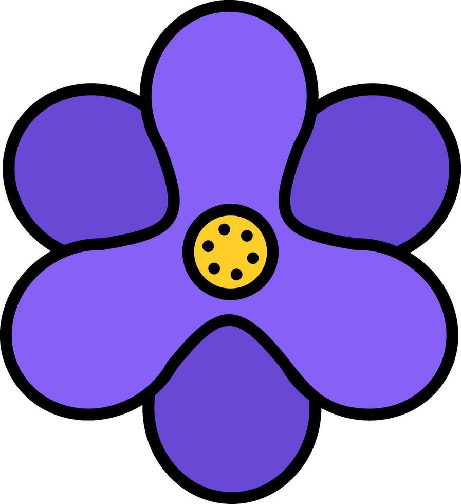 Hyacinth Line Filled Icon vector