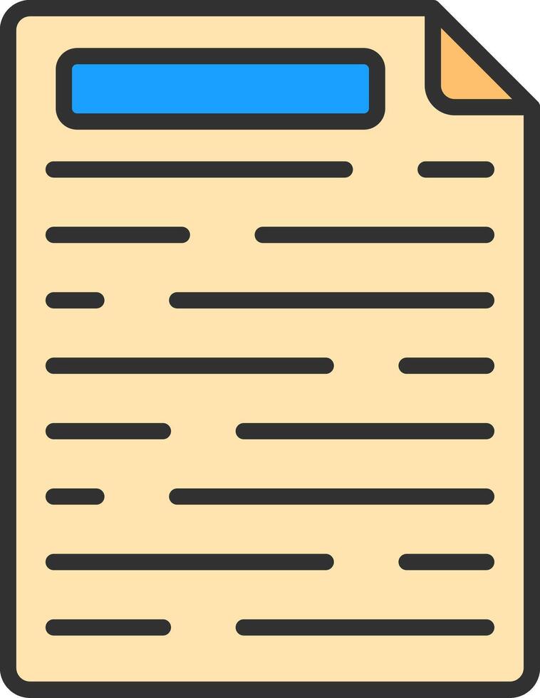List Line Filled Icon vector