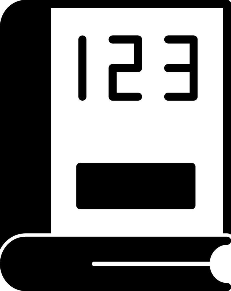 Maths Glyph Icon vector
