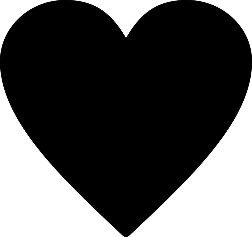 Heart Glyph Icon vector
