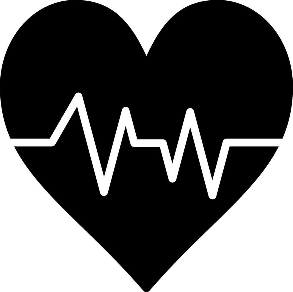 Heart Glyph Icon vector