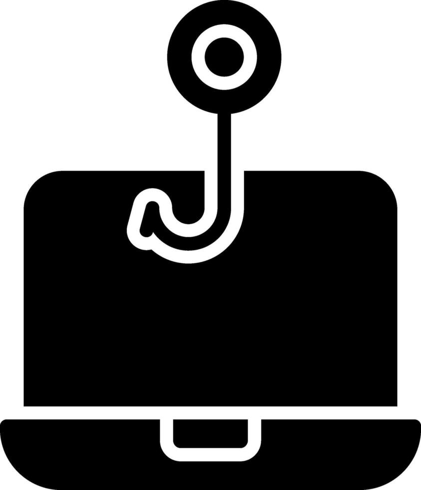 Phishing Glyph Icon vector
