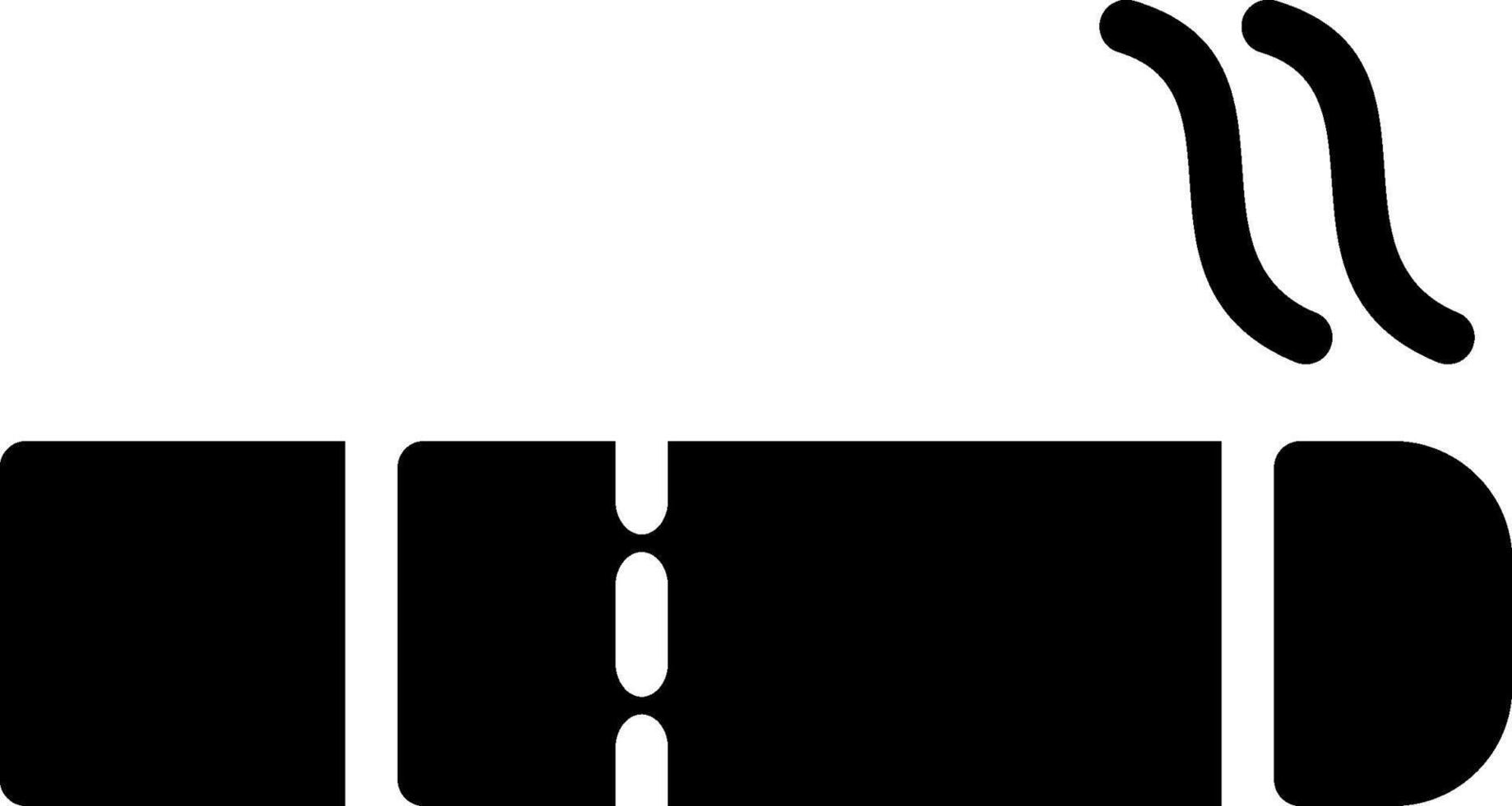 Smoking Glyph Icon vector