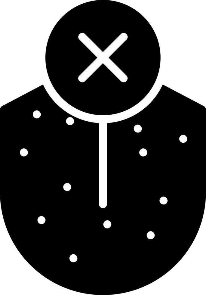 Loss Sense Of Taste Glyph Icon vector